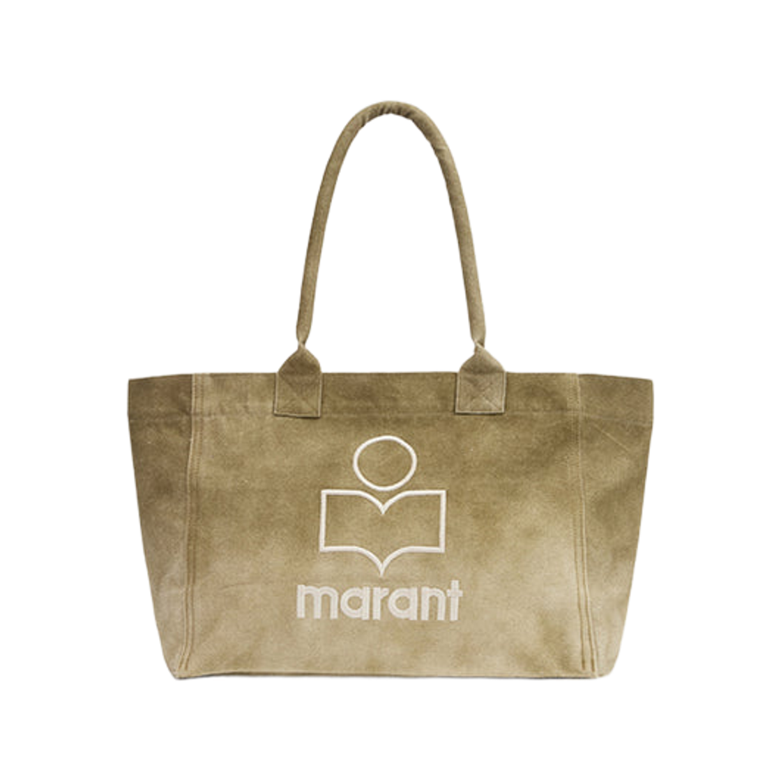 PM0062FA-D3X04M-67KI Isabel Marant Yenky Zipped Tote Bag Khaki - 26FW