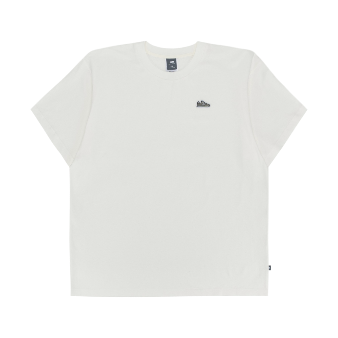 MT51962SST New Balance Athletic 574 Patch Short Sleeve T-Shirt Sea Salt