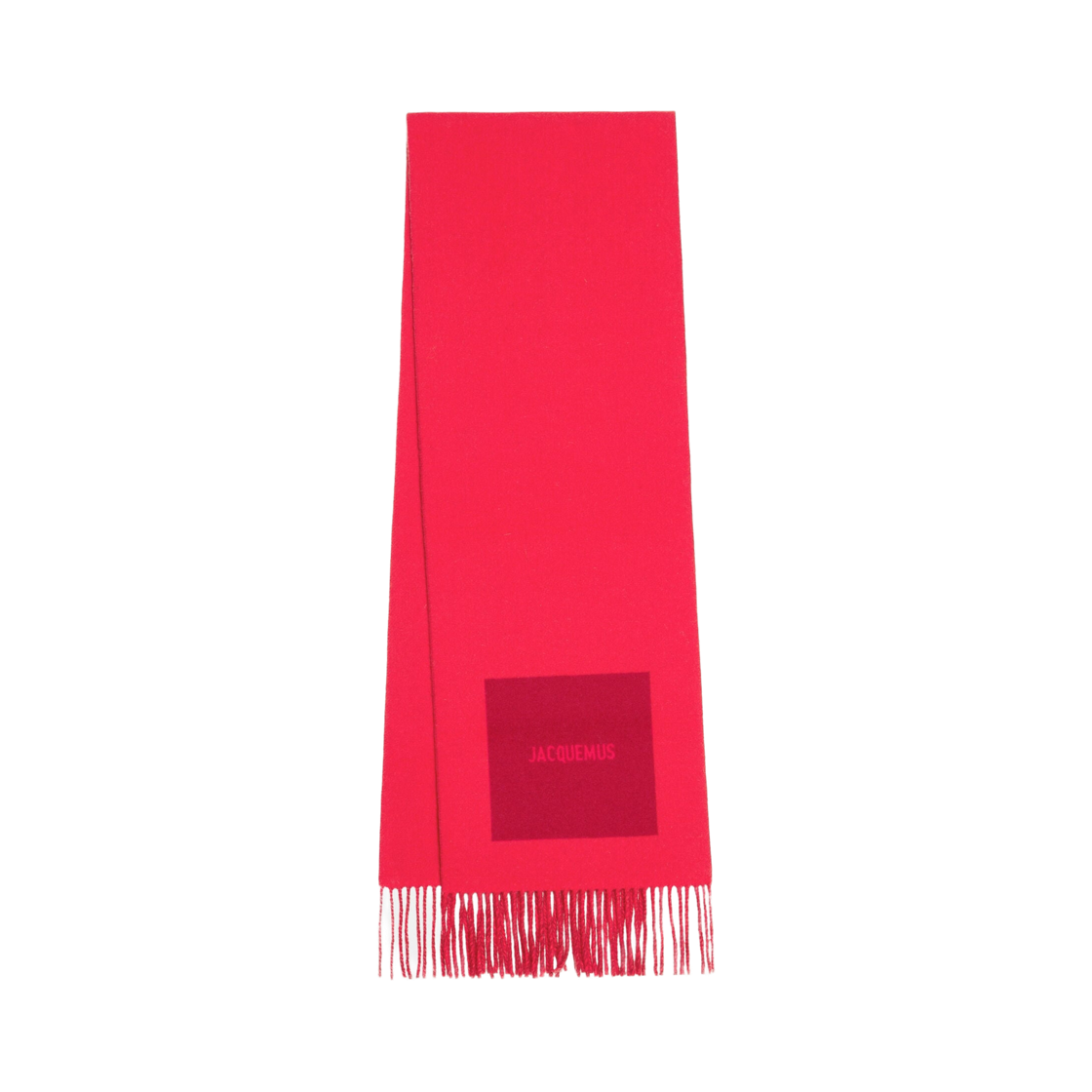 246AC687-5202-040 Jacquemus Rond Carre Muffler Red