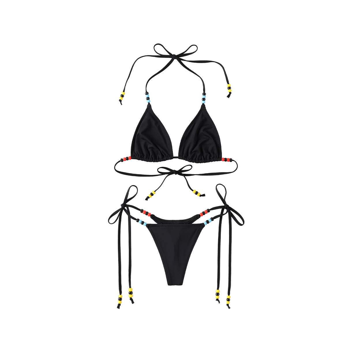 The Innrs Beaded Bikini Set Black(더이너스 비드 디테일 비키니 블랙)