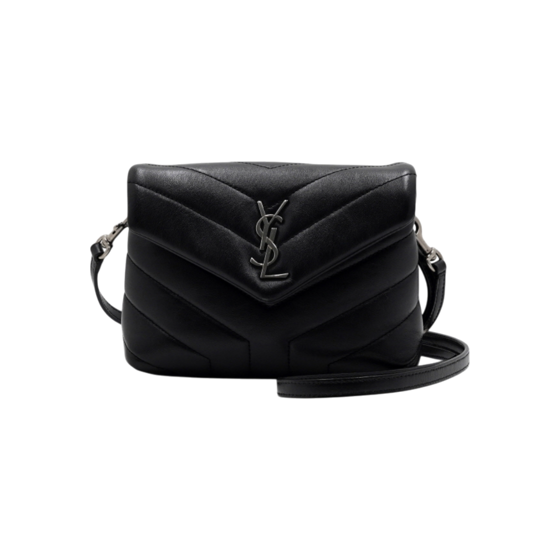 IT8JNWUQQGJP Saint Laurent Monogram Silver Toy Loulou Shoulder Bag