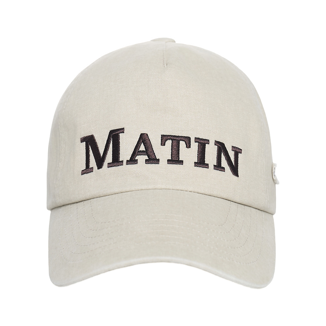 MK2677HT013MBE Matin Kim Flat Crown Ball Cap In Beige
