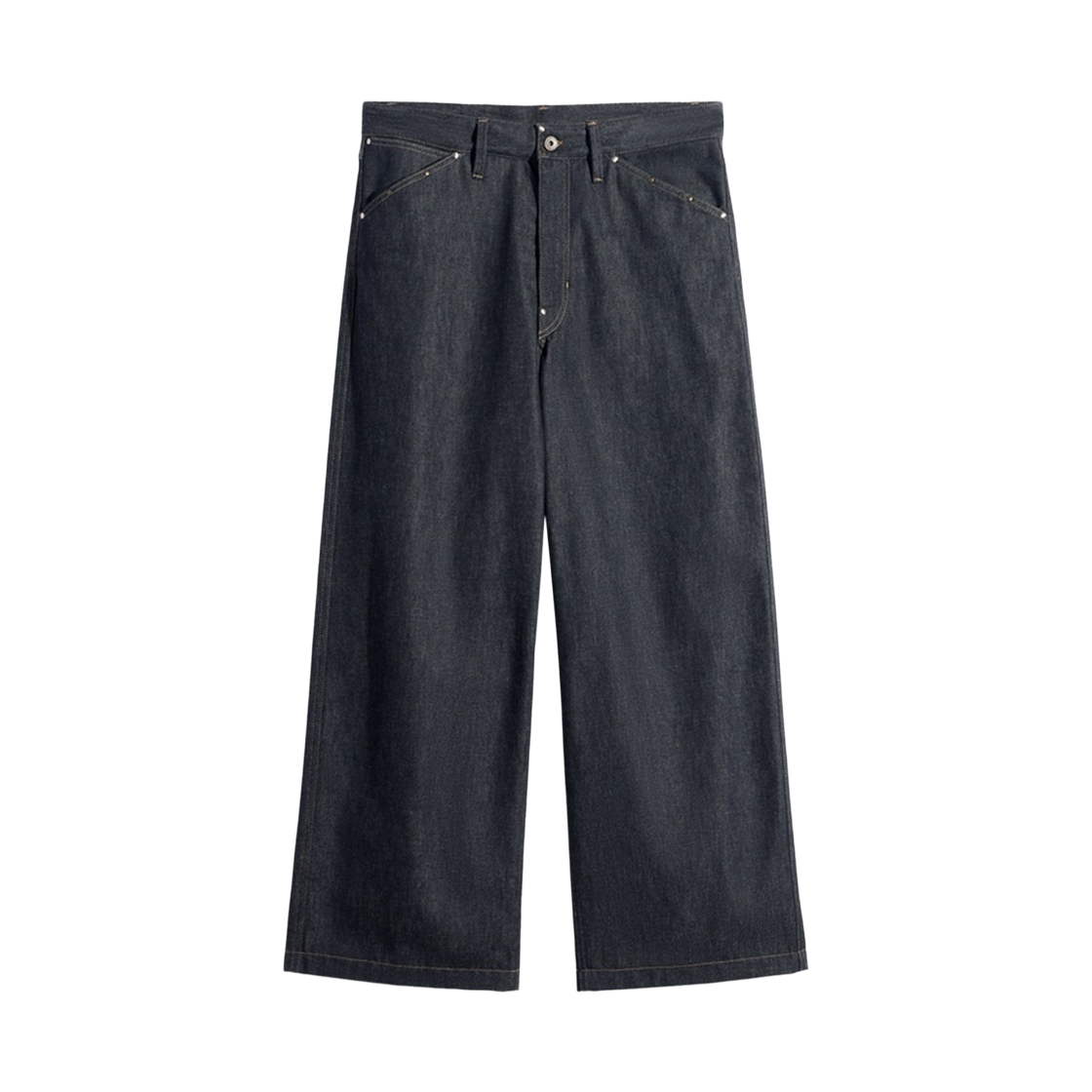 PA1288-LD1061-965 Lemaire Wide Studs Denim Pants Slate