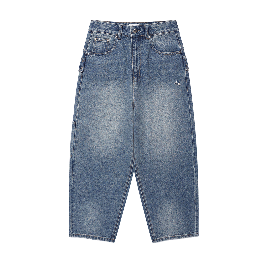 카비시 신치 백 커브드 데님 팬츠 블루(CAVISH Cinch Back Curved Denim Pants Blue) - 2