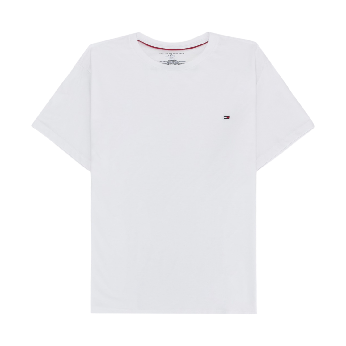 09T3139100 Tommy Hilfiger Core Flag Crew Neck T-Shirt White