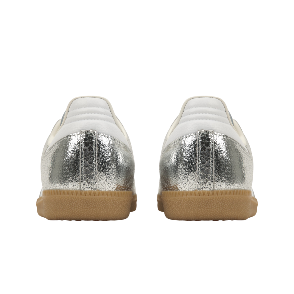 (W) 아디다스 오리지널스 삼바 OG 실버 메탈릭 클라우드 화이트((W) Adidas Originals Samba OG Silver Metallic Cloud White) - 6