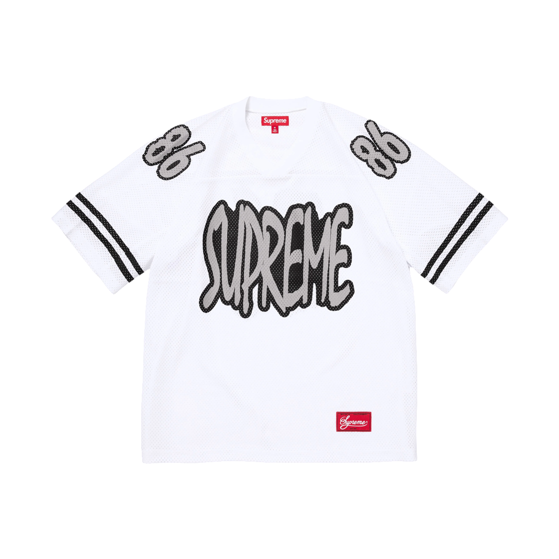 - Supreme Reflective Football Jersey White - 26FW