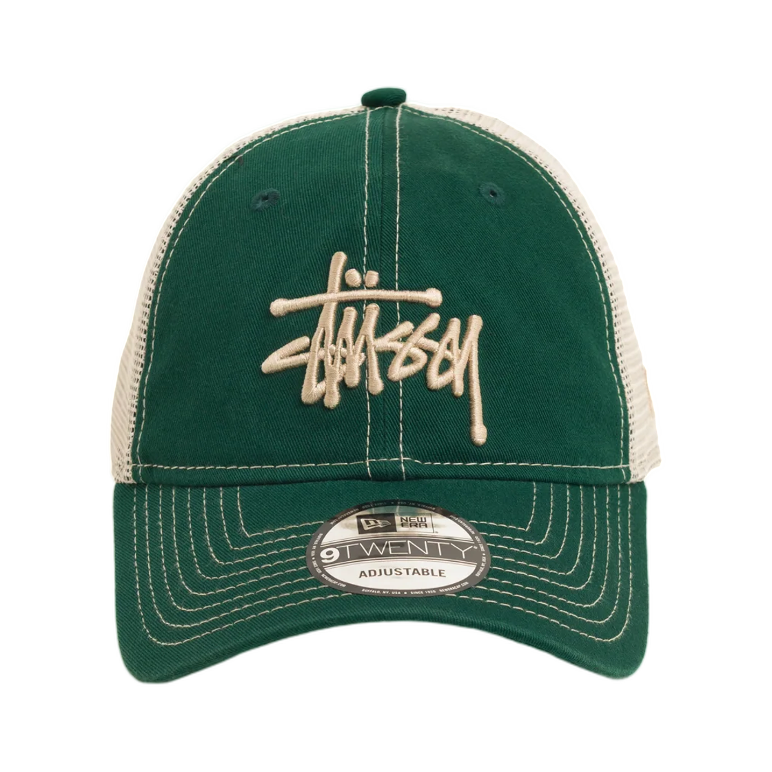 1311164 Stussy New Era 9Twenty Washed Basic Trucker Spruce
