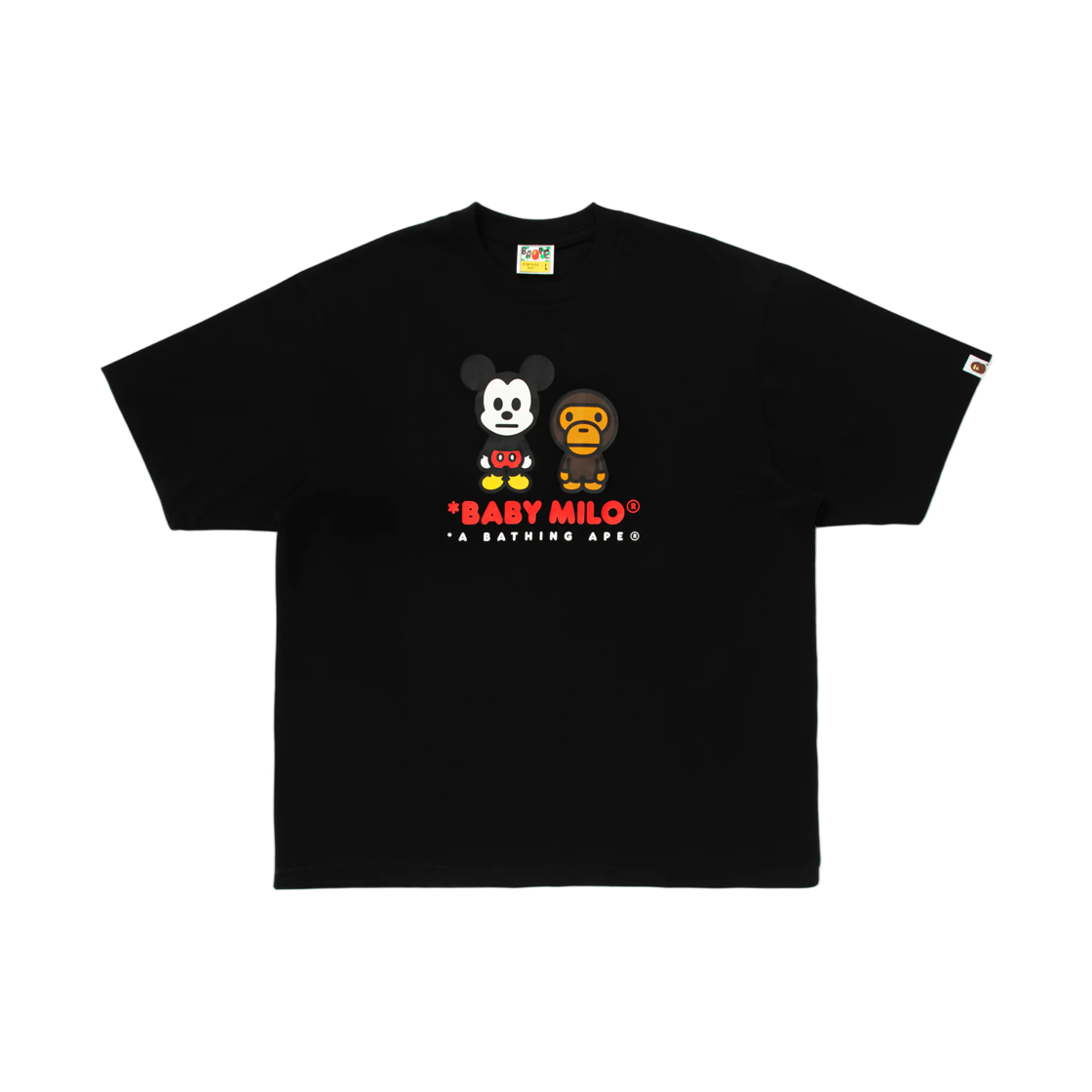 - BAPE x Disney Mickey Mouse Baby Milo Relaxed Fit T-Shirt Black
