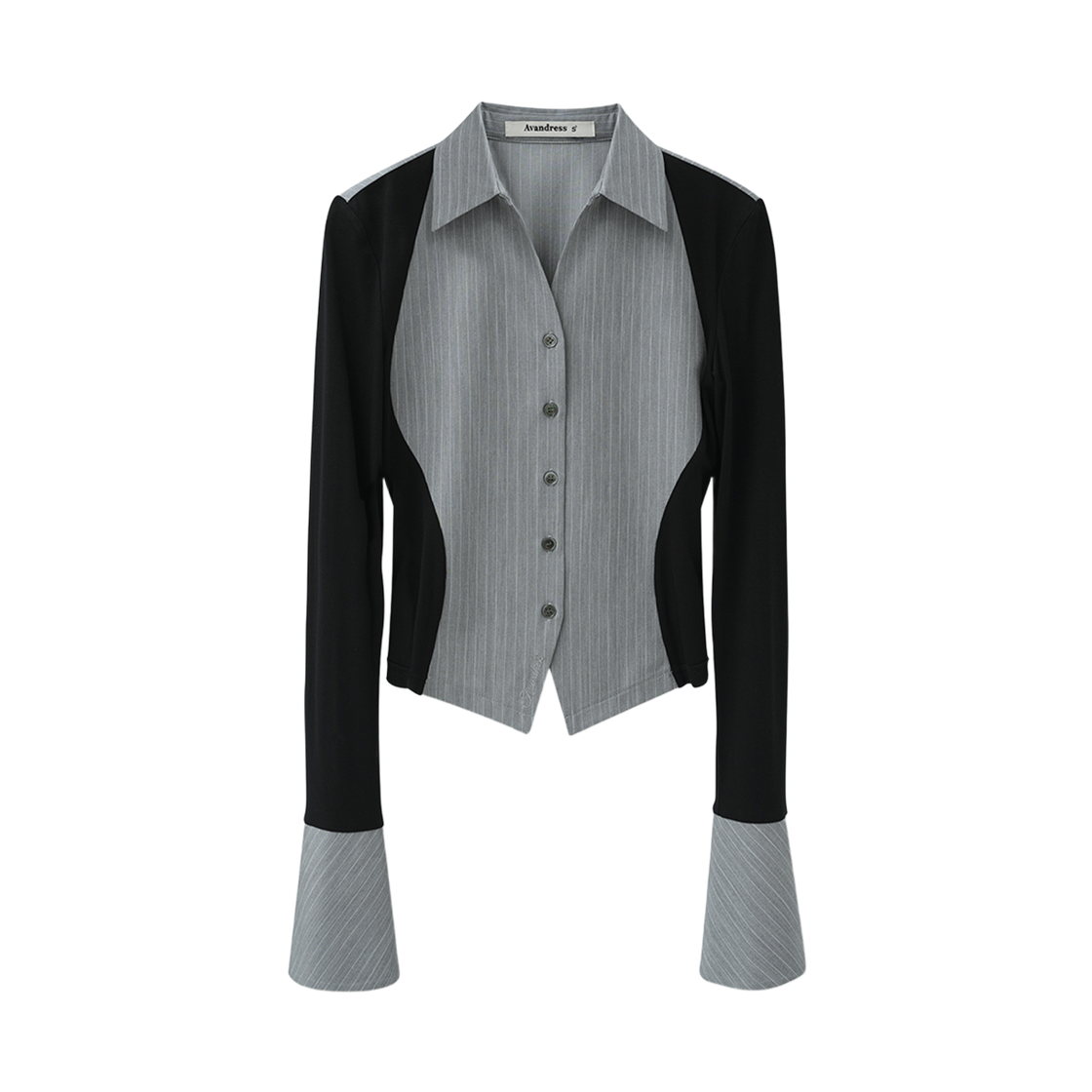 AD61SH06GR Avandress Shadow Curve Shirt Grey