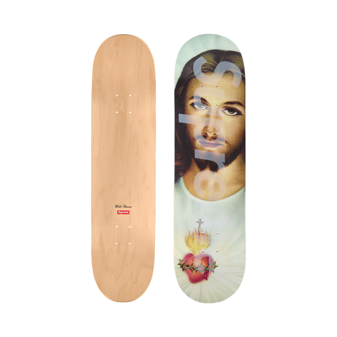 - Supreme Prayer Card Skateboard Multicolor 8.25" x 32" - 26FW