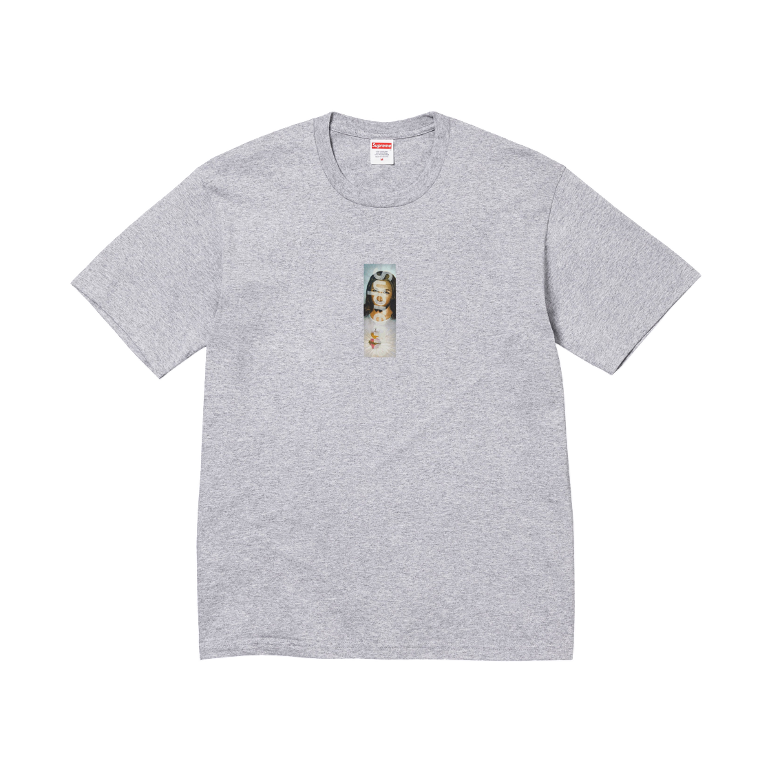 - Supreme Prayer Card Box Logo T-Shirt Heather Grey - 26FW