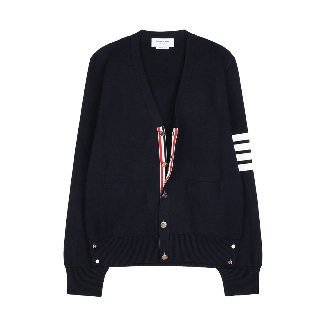 [20% 쿠폰] 톰브라운 밀라노 스티치 사선 가디건 네이비([20% 쿠폰] Thom Browne Milano Stitch 4-Bar Cardigan Navy)