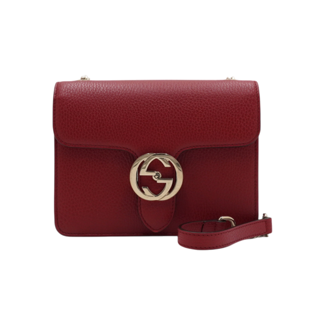 ITUWPW62BA8W Gucci Red Interlocking Shoulder Bag