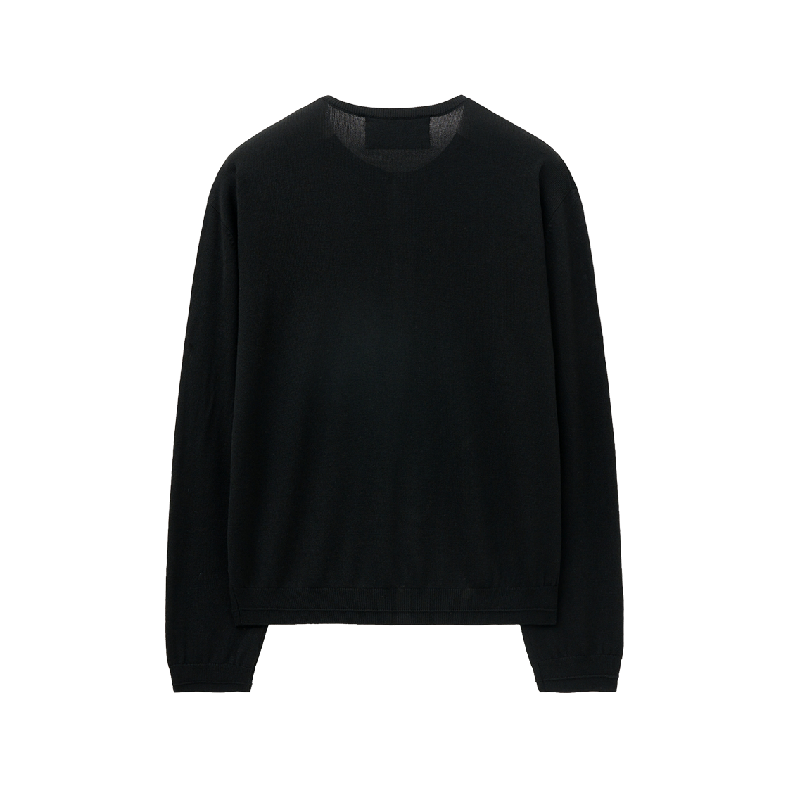 세터 로렌 베이직 크루넥 파인 가디건 블랙(SATUR Loren Basic Crewneck Fine Cardigan Black) - 2