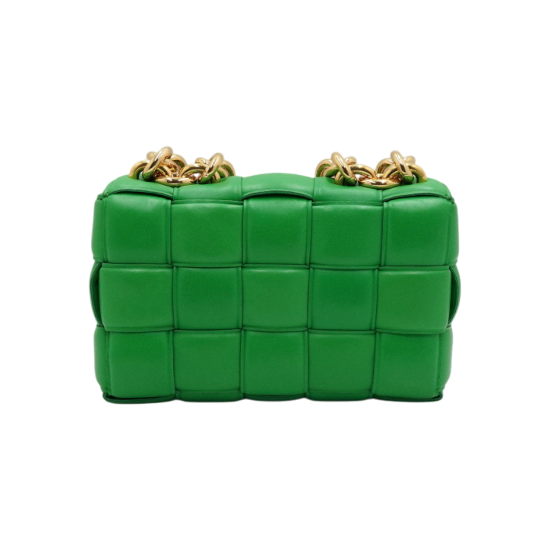 ITGEPAAP93JF Bottega Veneta Green Intrecciato Top Handle Cassette Bag