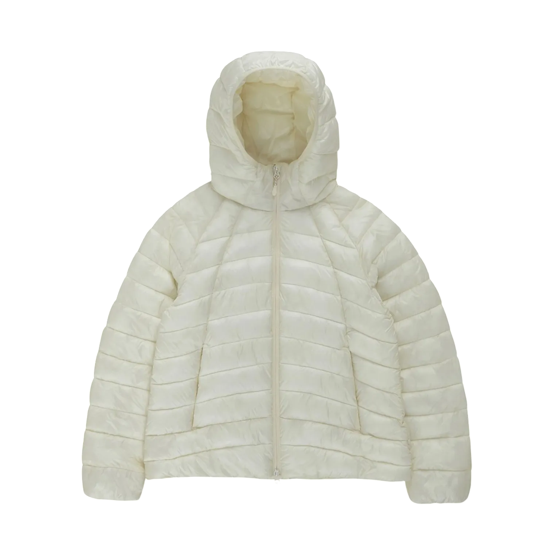 SPJPG4TG24 (W) Spao Thin-Light Hooded Jacket Glossy White