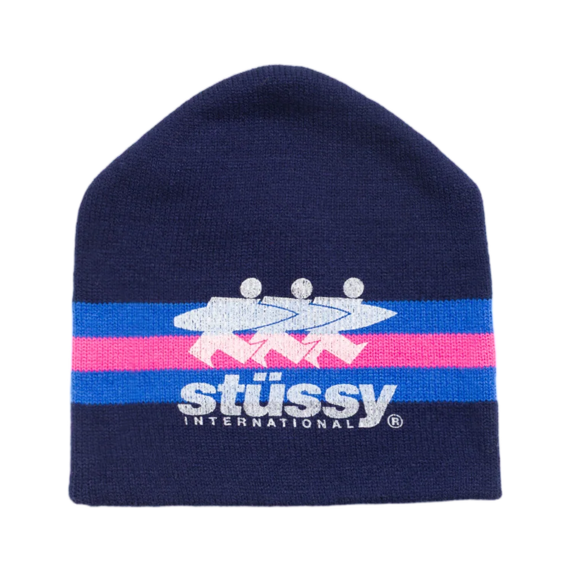1321276 Stussy Stripe Ski Beanie Navy