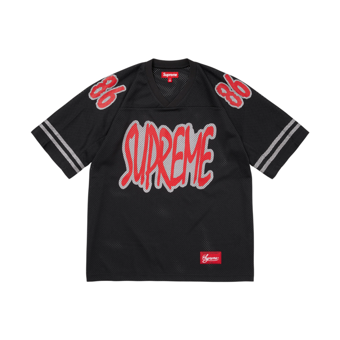 - Supreme Reflective Football Jersey Black - 26FW
