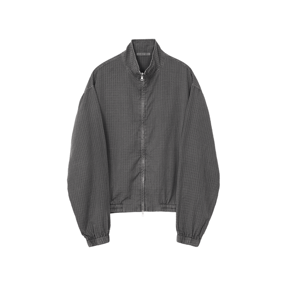 HM6LJU0011A4 Polyteru Human Index Check Zip Blouson Gray