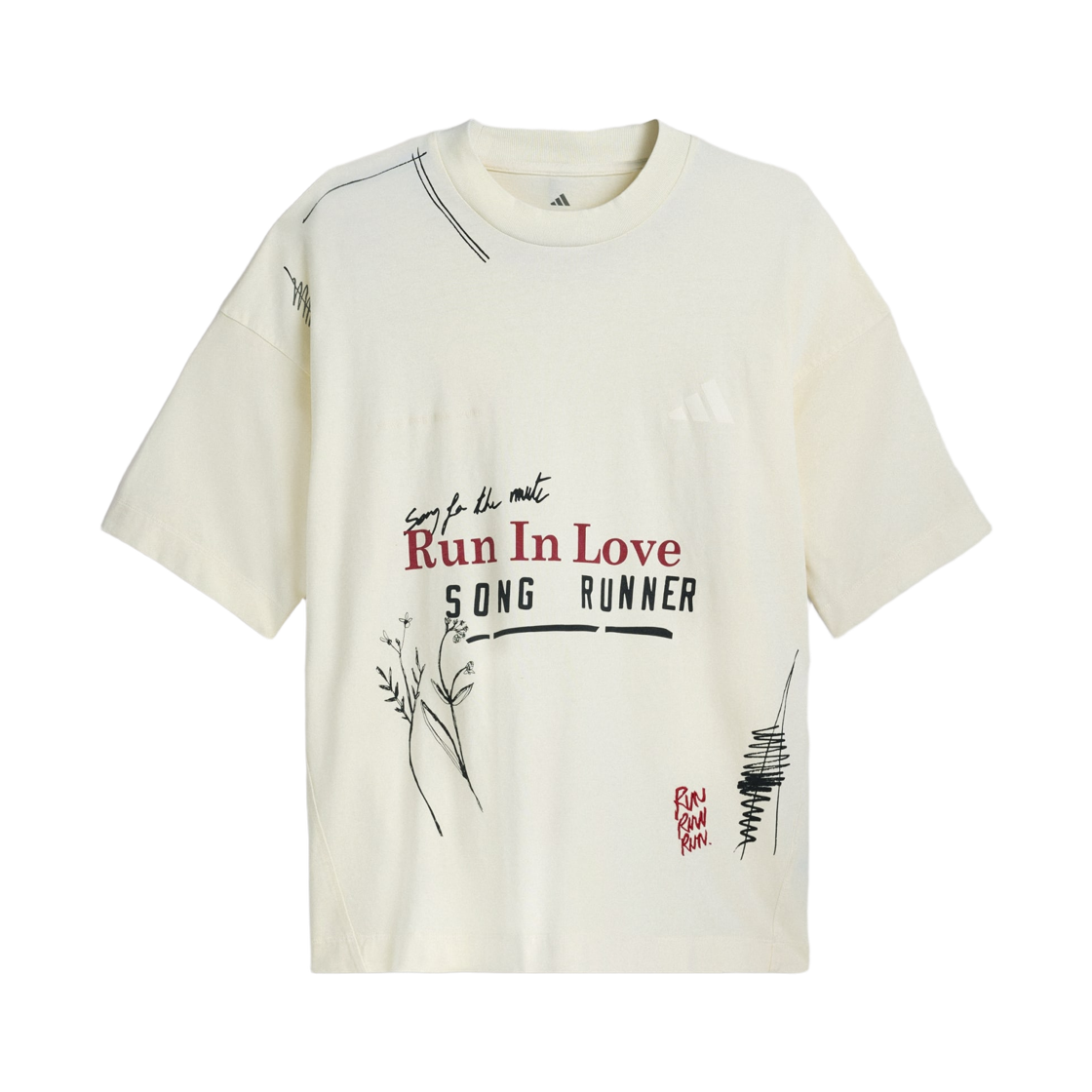 KQ6782 Adidas x Song For The Mute T-Shirt Cream White - KR Sizing