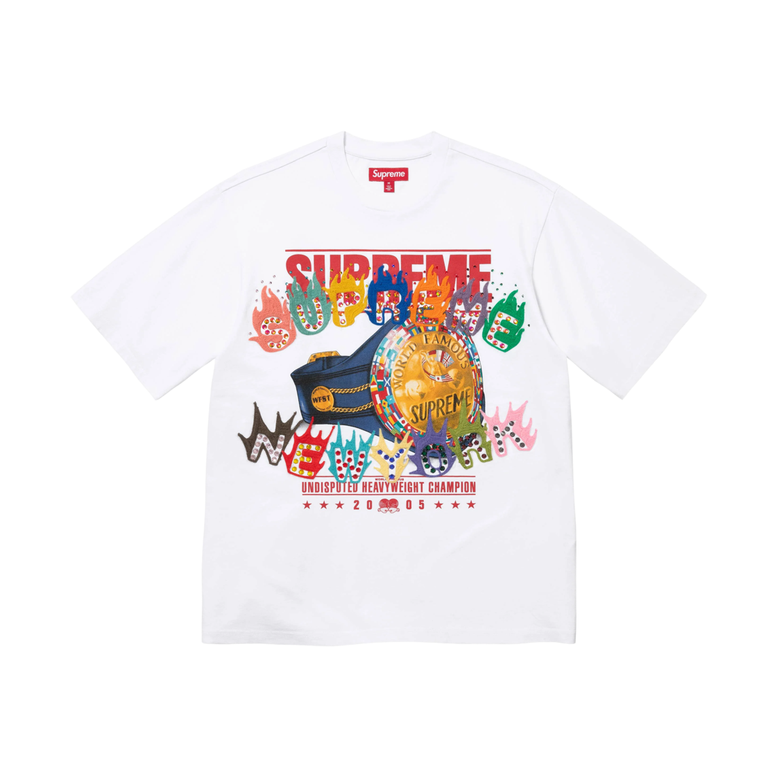 - Supreme Undisputed S/S Top White - 26FW