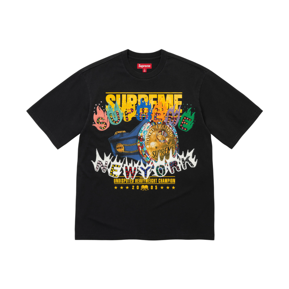 - Supreme Undisputed S/S Top Black - 26FW