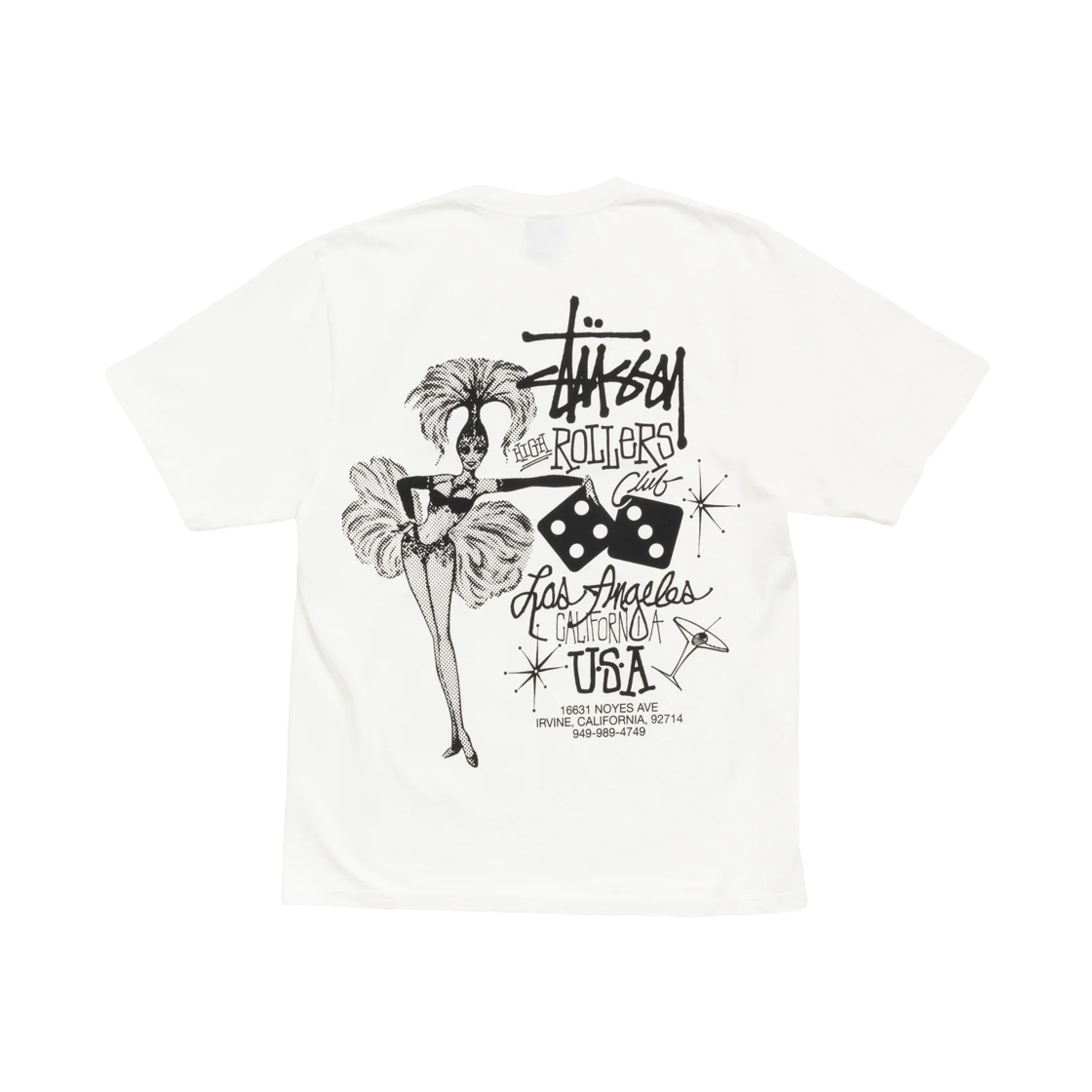 1905200 Stussy High Rollers T-Shirt Natural