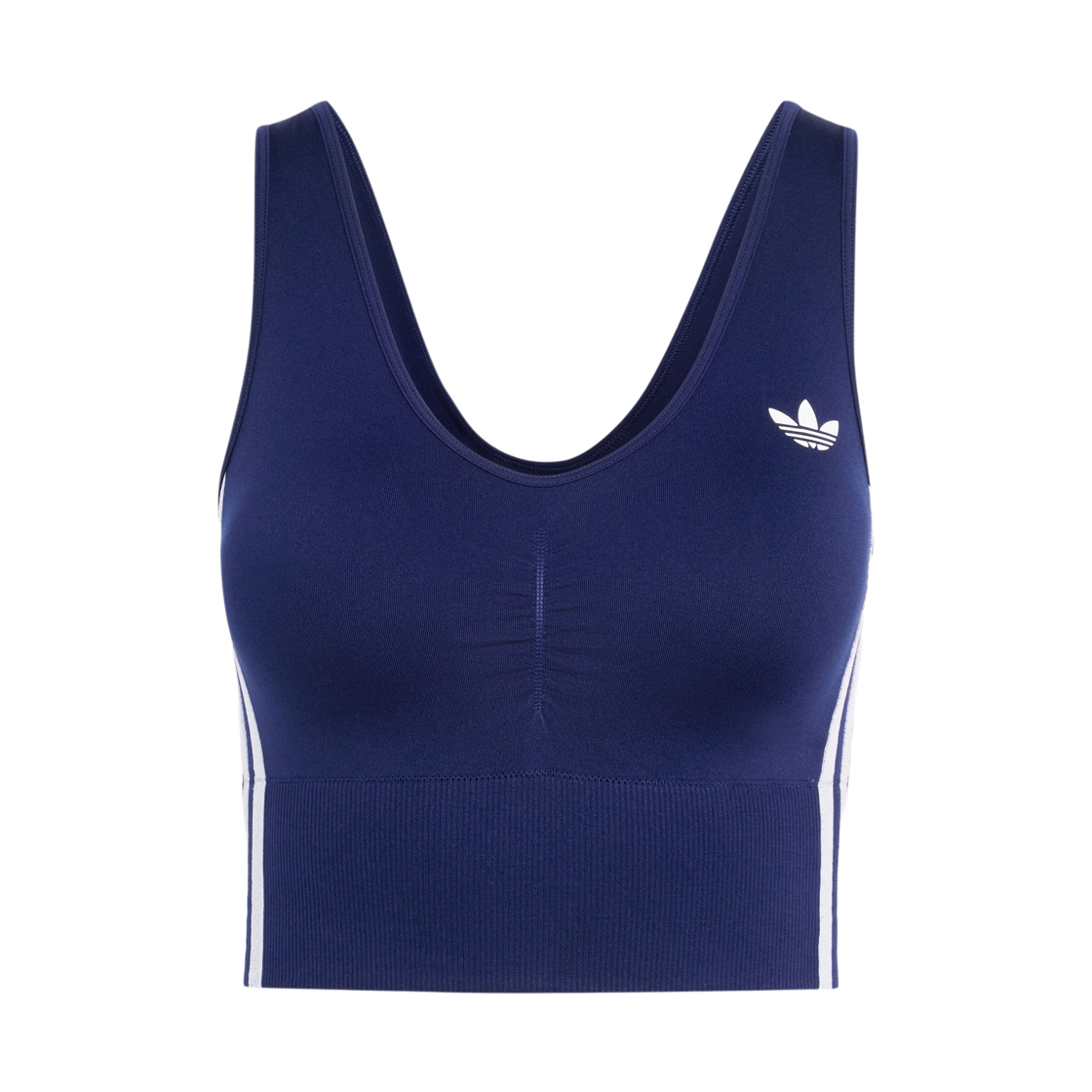 KZ2231 (W) Adidas Essential 3-Stripes Seamless Bralette Night Indigo - KR Sizing