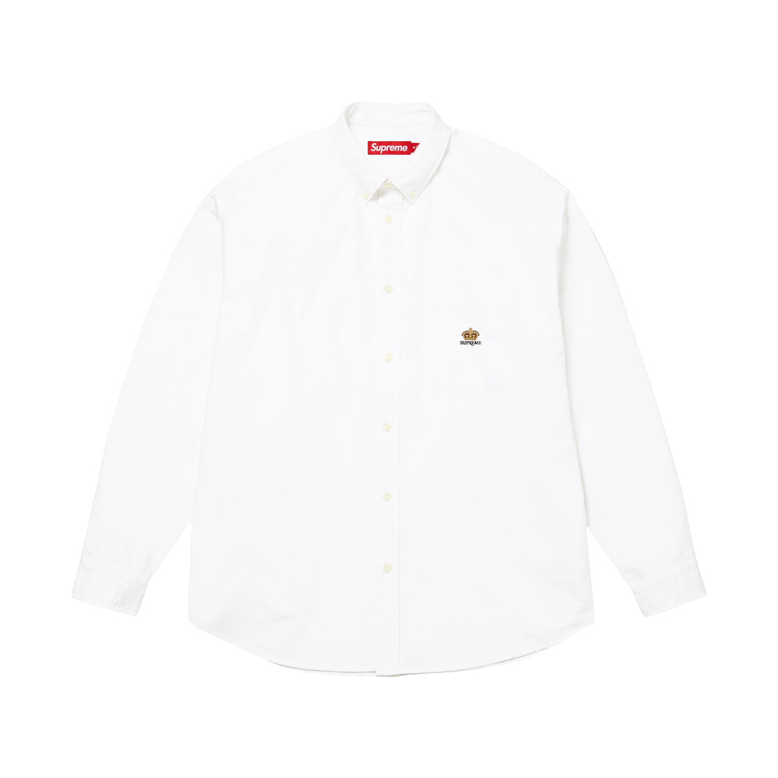 - Supreme Loose Fit Oxford Shirt White - 26FW
