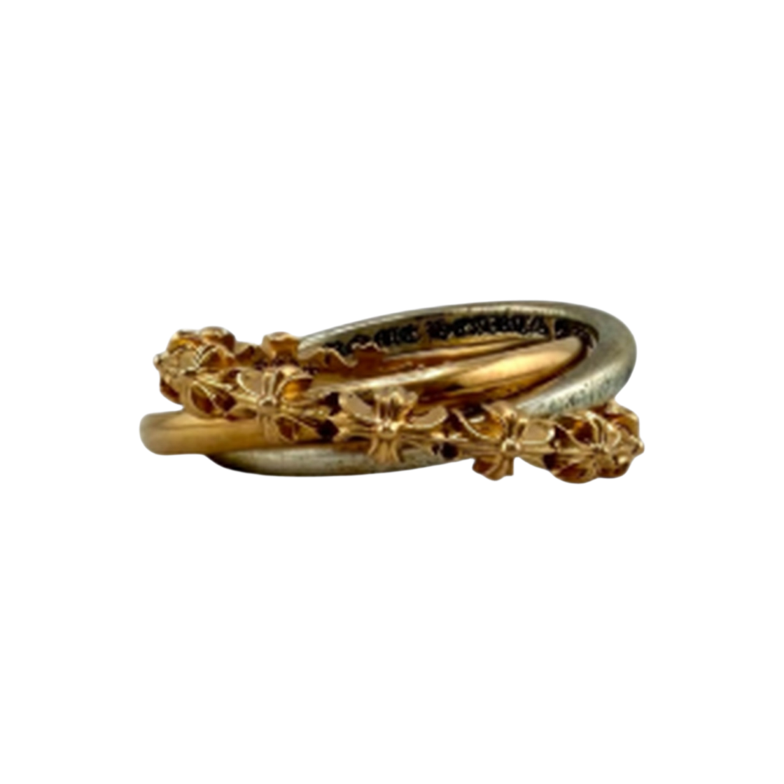 더도산 크롬하츠 22k 타이니 트리플 밴드링(TheDosan x chrome hearts 22k Tinny Triple Band Ring)