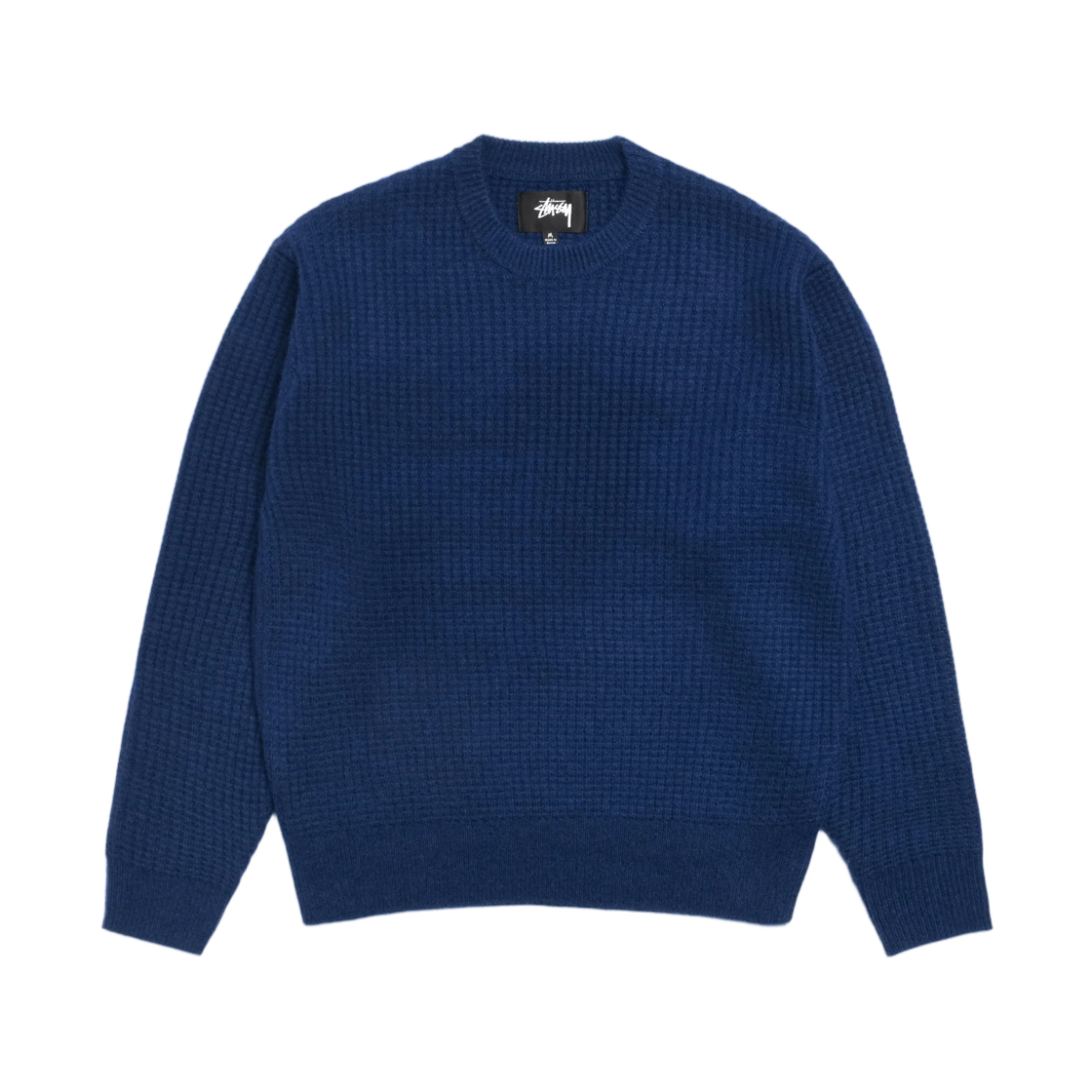 117257 Stussy Waffle Cashmere Sweater Navy