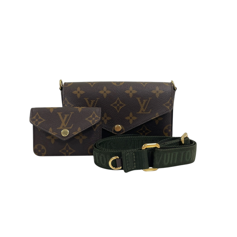 IT46NDUEVO65 Louis Vuitton Monogram Felicie Strap & Go Crossbody Bag