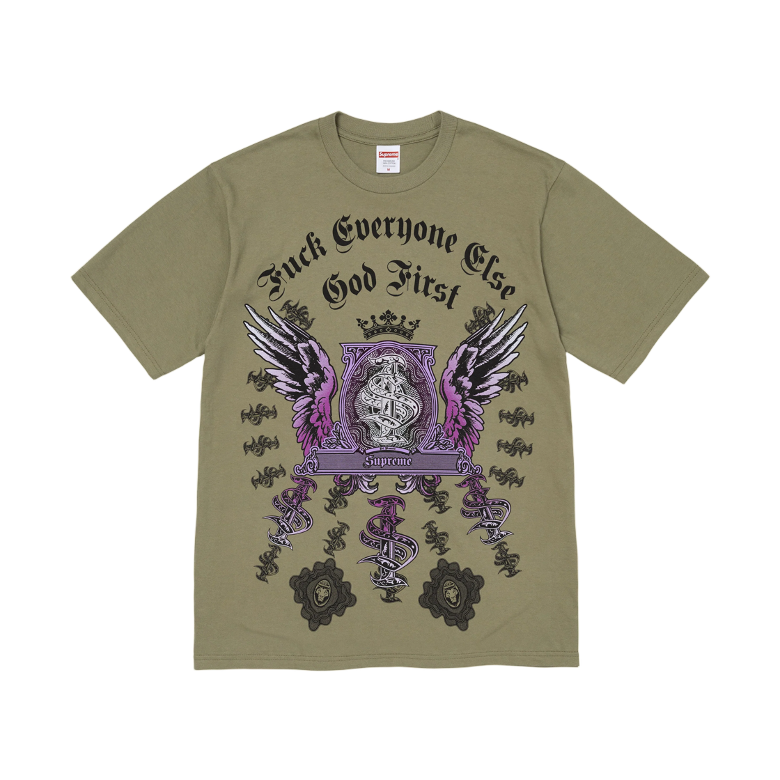 - Supreme Money T-Shirt Light Olive - 26FW