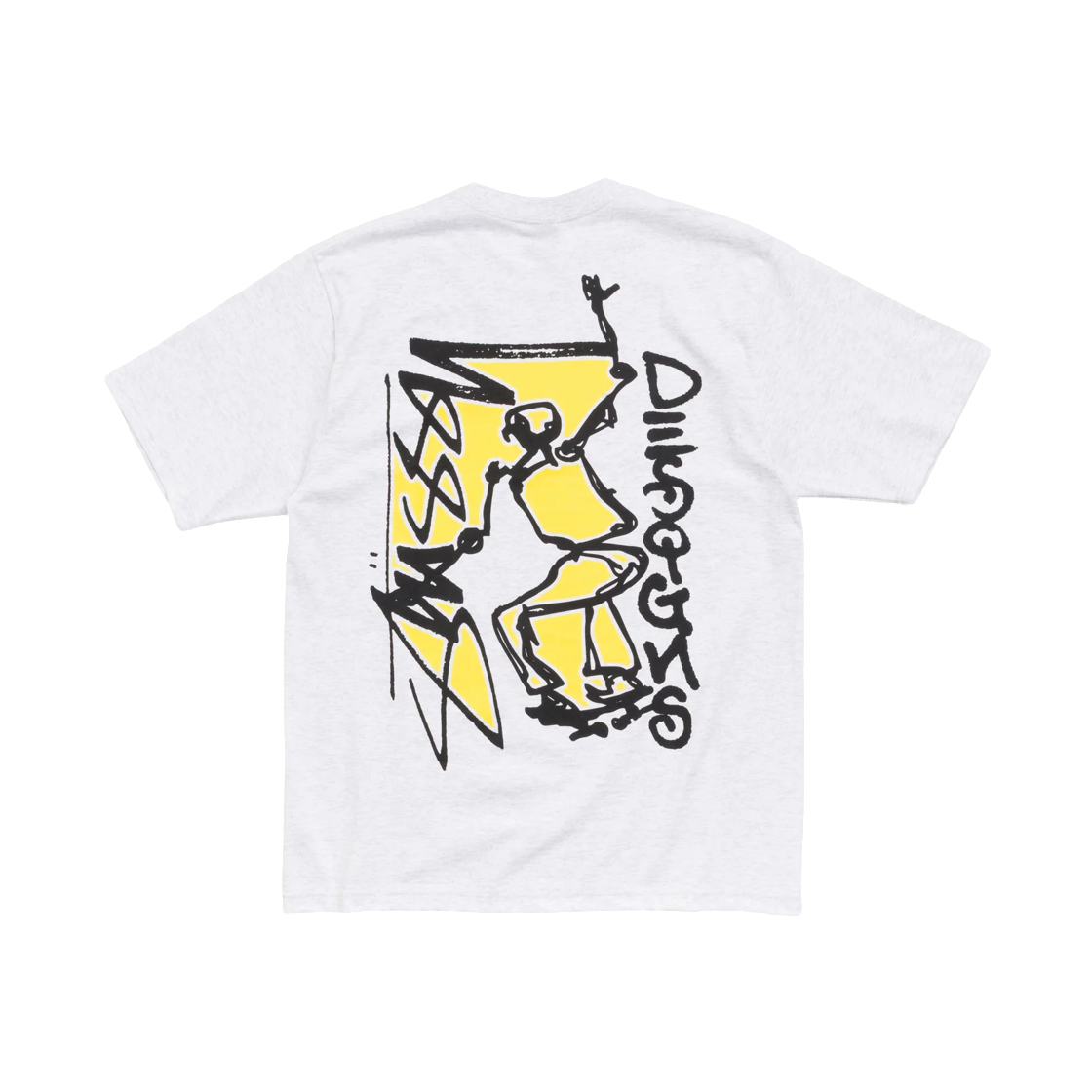 1905201 Stussy Smooth Sk8 T-Shirt Ash Heather