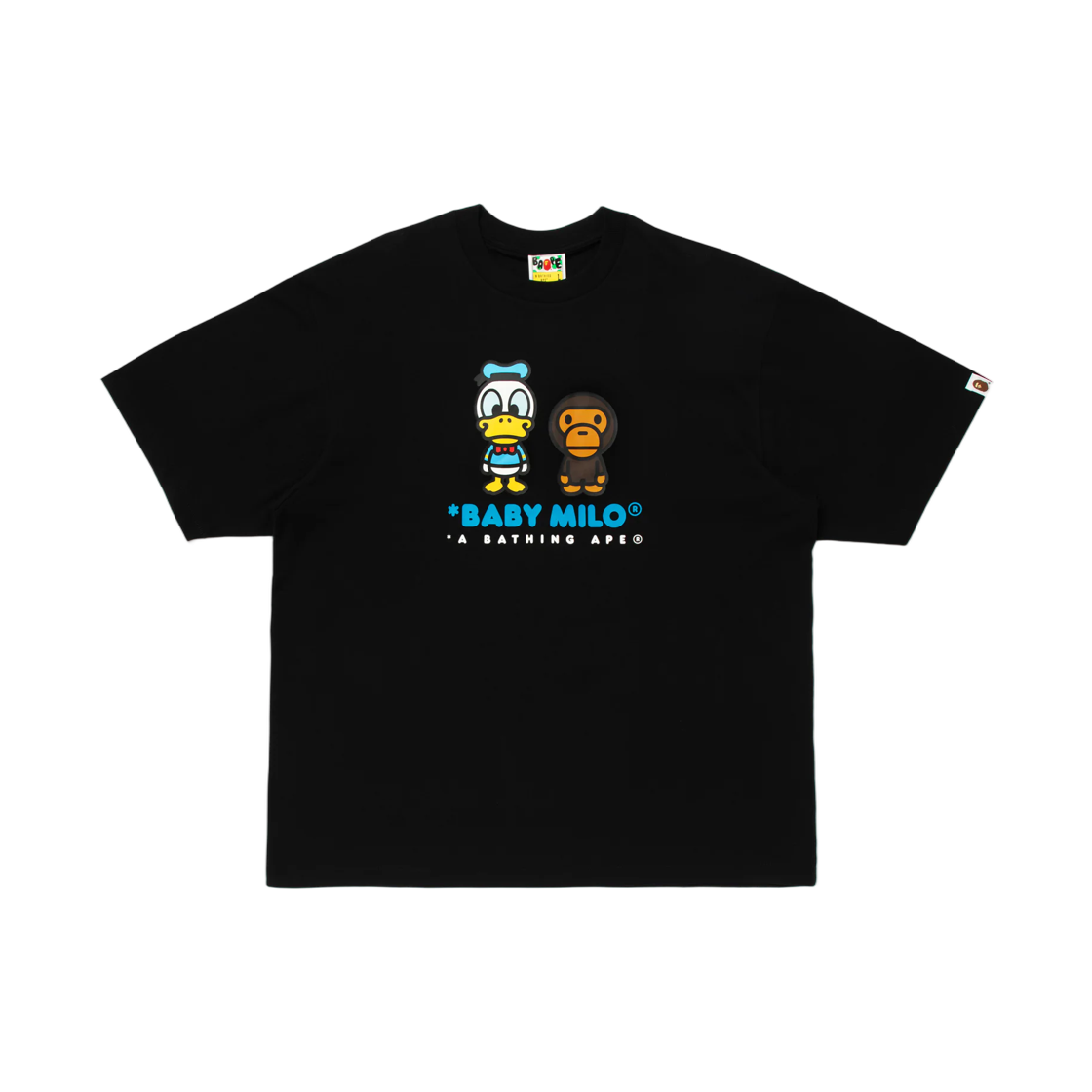 - BAPE x Disney Donald Duck Baby Milo Relaxed Fit T-Shirt Black