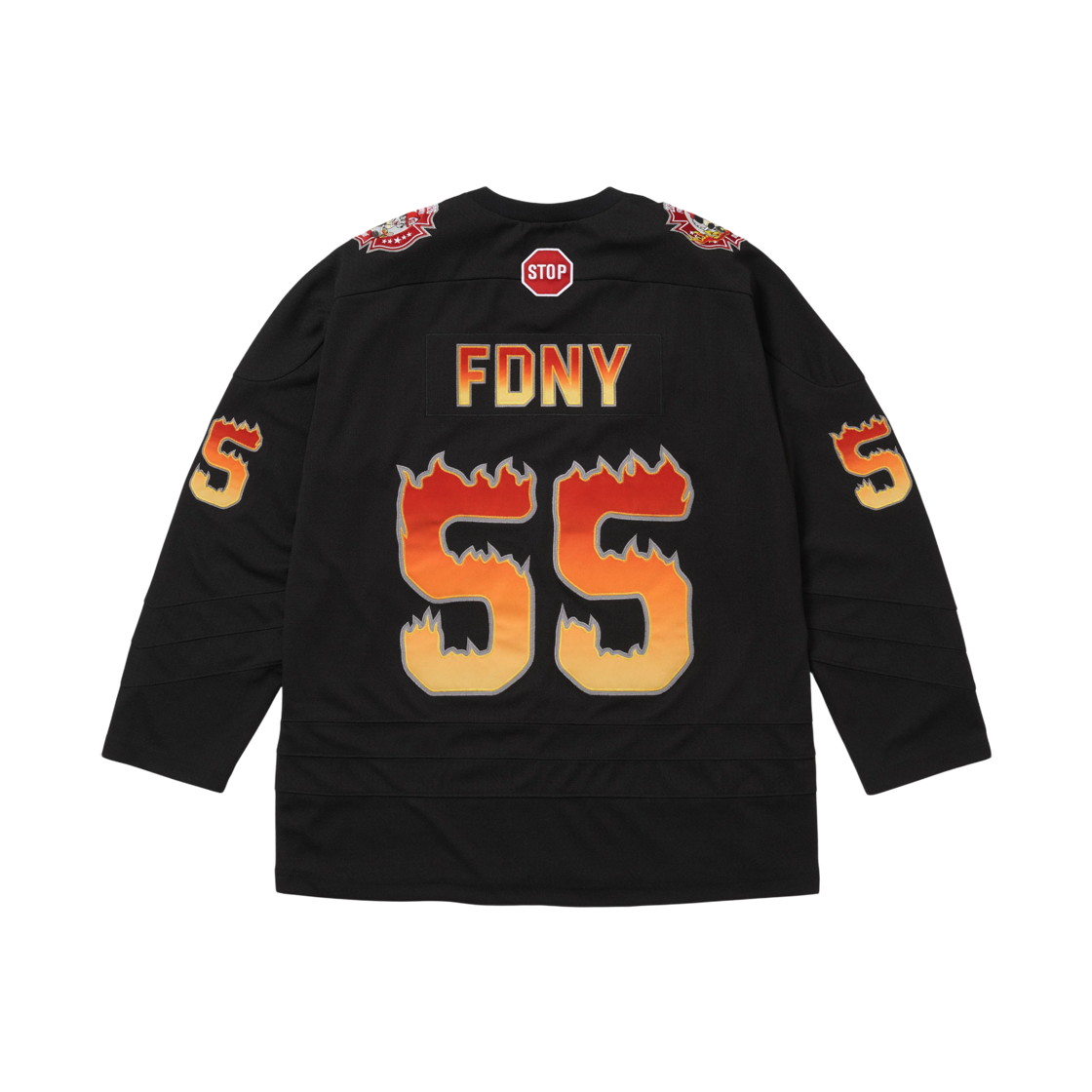 슈프림 x FDNY 하키 저지 블랙 - 26FW(Supreme x FDNY Hockey Jersey Black - 26FW) - 2