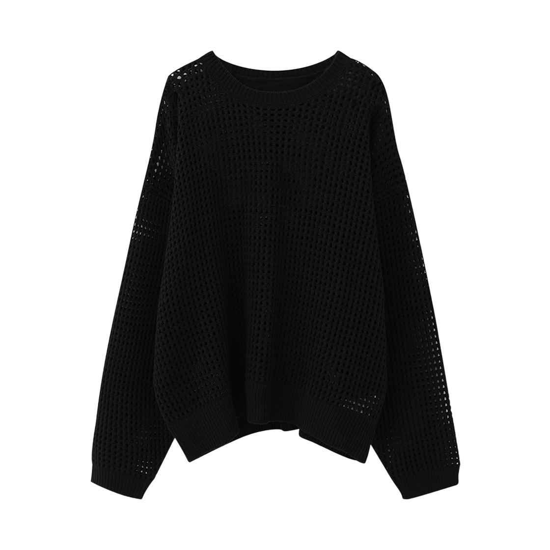 AD62KN01BK Avandress Reese Punching Loosefit Knit Black