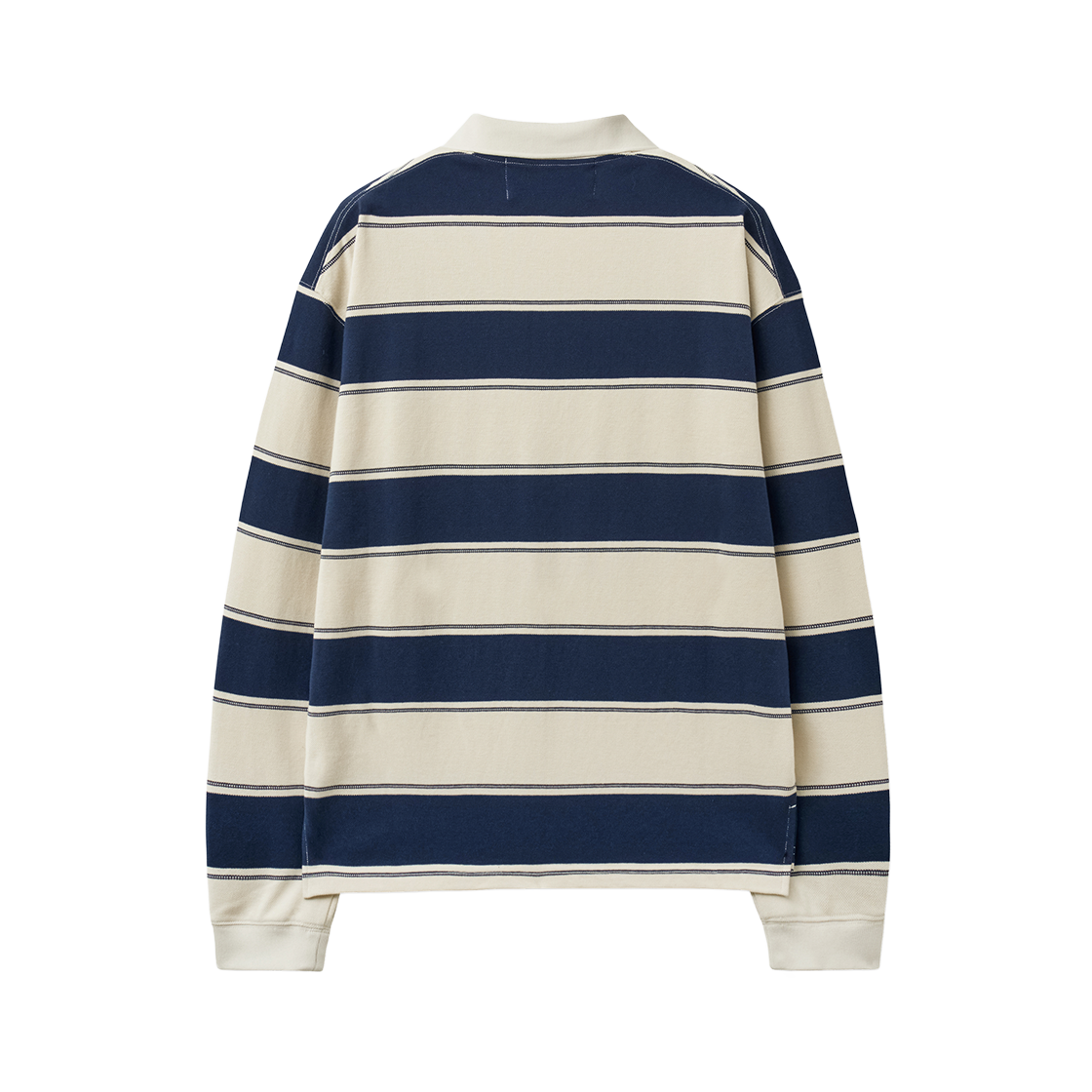 세터 아페로 스트라이프 피케 롱 슬리브 네이비(SATUR Apero Stripe Pique Long Sleeve Navy) - 2