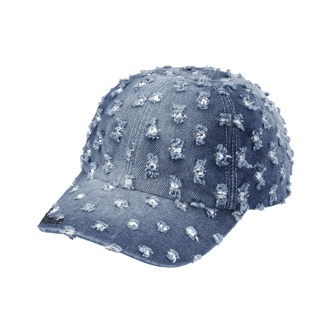 슈프림 홀 펀치 라인스톤 데님 6-패널 워시드 인디고 - 26FW(Supreme Hole Punch Rhinestone Denim 6-Panel Washed Indigo - 26FW) - 2