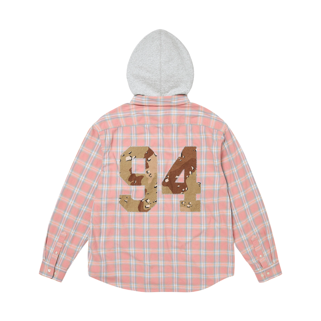 슈프림 아플리케 후드 플란넬 셔츠 핑크 - 26FW(Supreme Applique Hooded Flannel Shirt Pink - 26FW) - 2
