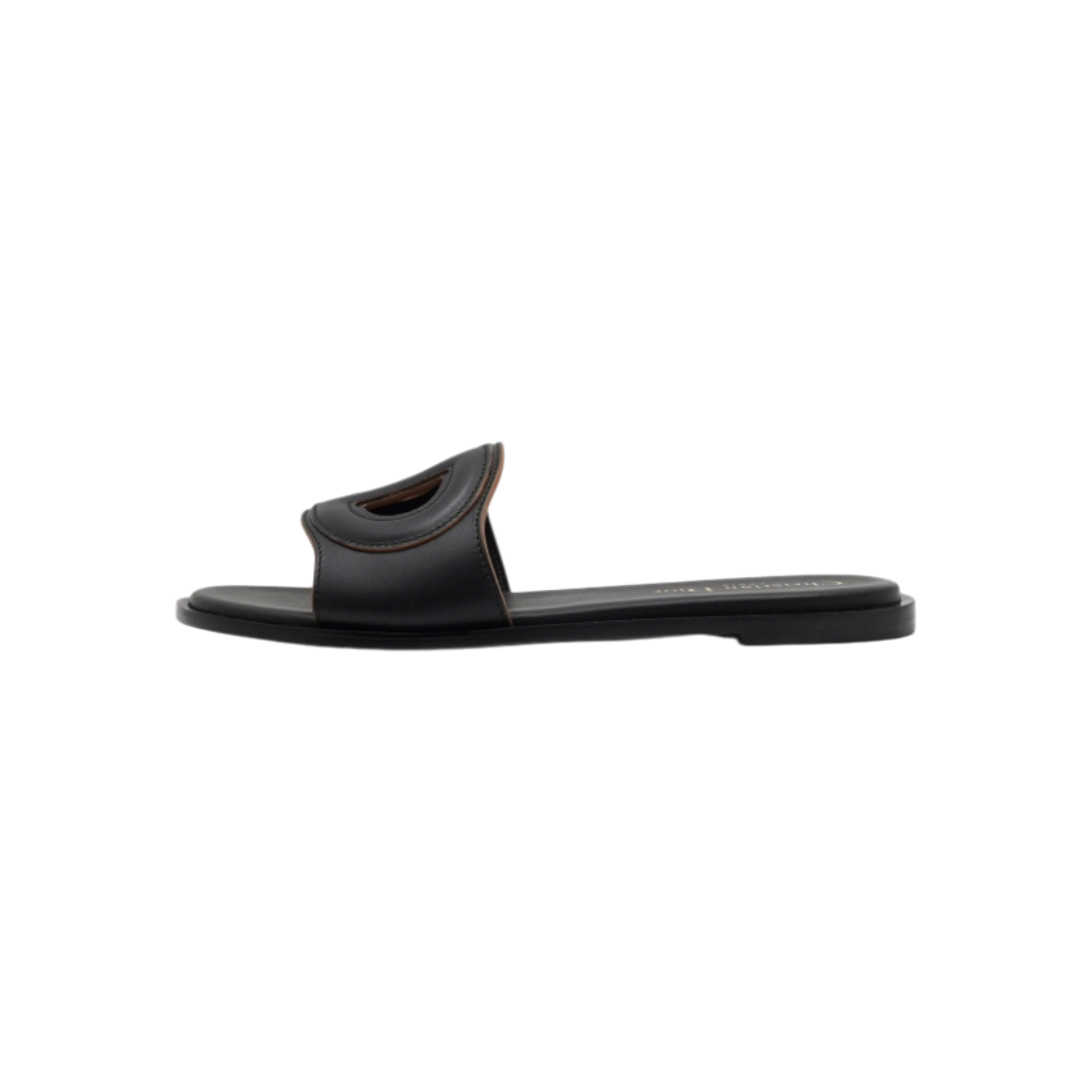 ITNH6IM2JF37 Dior Black Calfskin Declub Mule Slippers