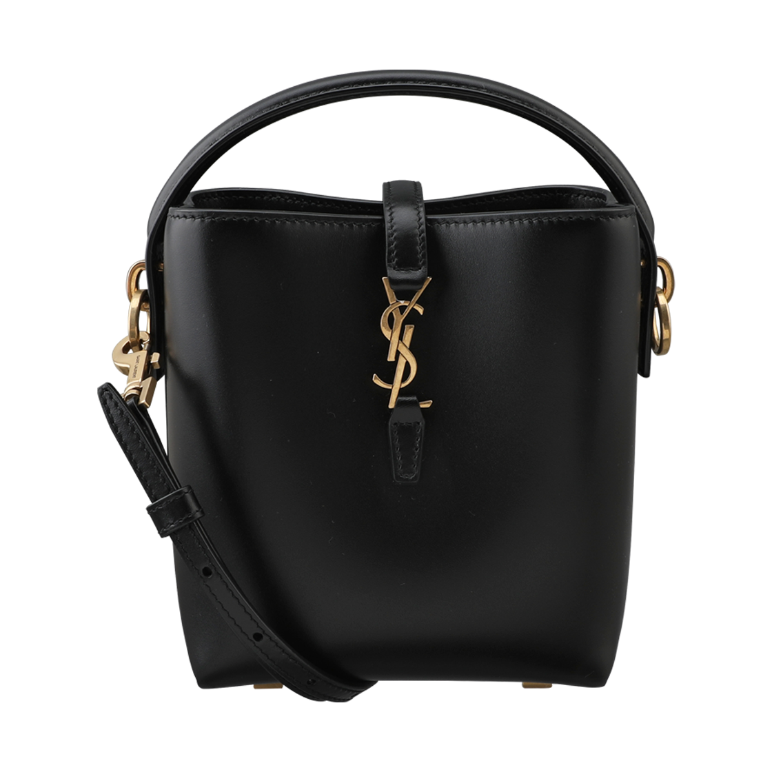 765870 2R20W 1000 [25% 쿠폰] Saint Laurent Le 37 Mini In Shiny Leather Black
