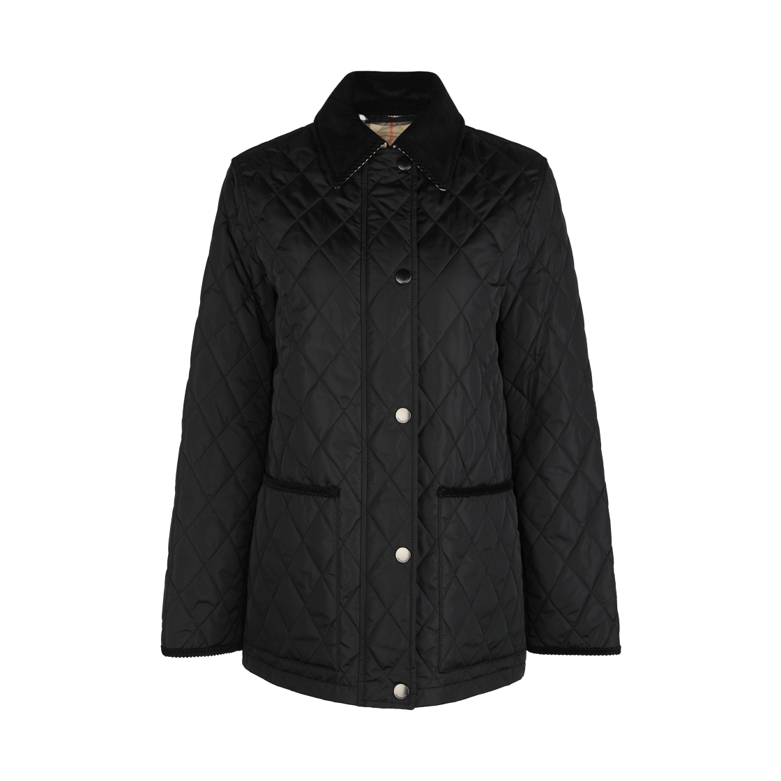 8107463 C1900 [25% 쿠폰] (W) Burberry Quilted Nylon Barn Jacket Black Sand