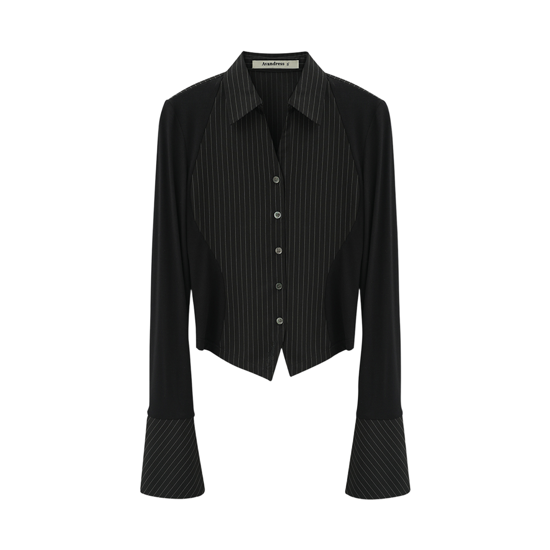 AD61SH06BK Avandress Shadow Curve Shirt Black