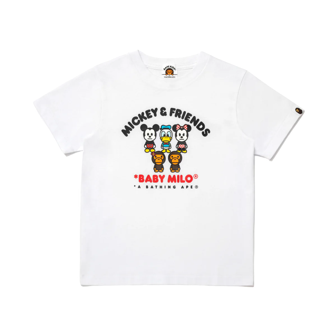 - (Kids) BAPE x Disney Mickey & Friends Baby Milo T-Shirt White