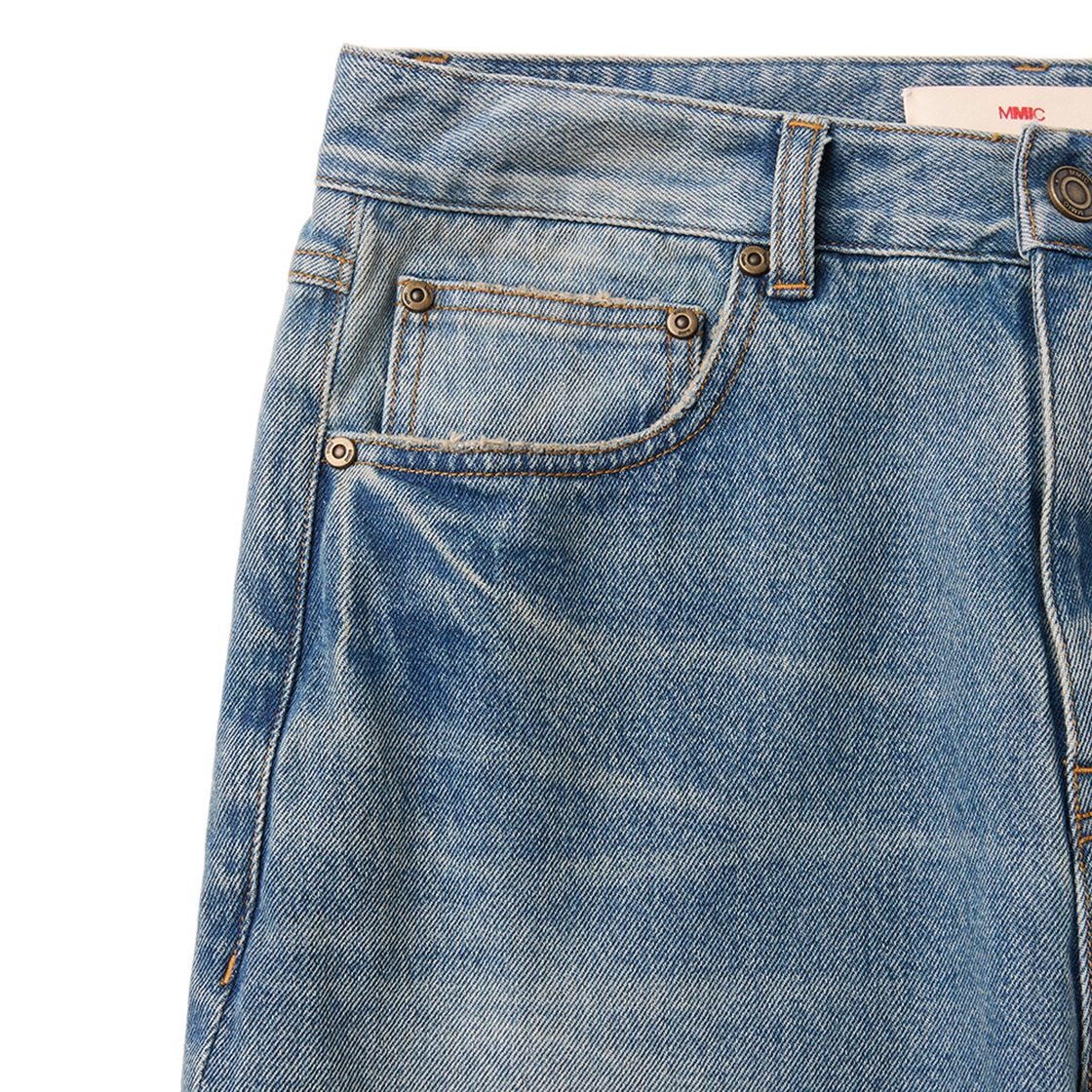 엠엠아이씨 바이어스 시프트 진 미드 블루(MMIC Bias Shift Jeans Mid Blue) - 3