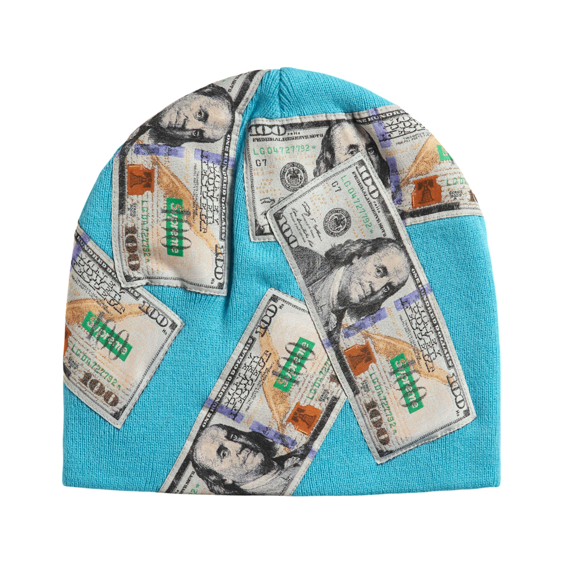 - Supreme Money Beanie Light Blue - 26FW
