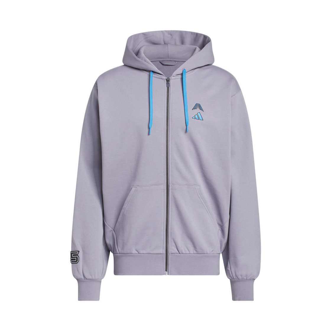 KS8172 Adidas Anthony Edwards Foundation Full Zipper Hoodie Slate - KR Sizing