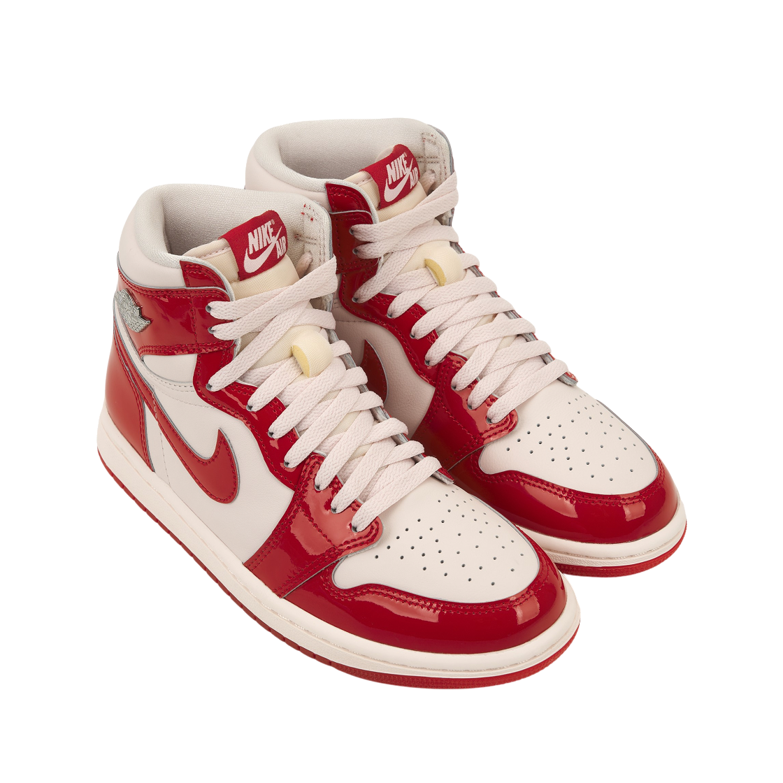 (W) 조던 1 레트로 하이 OG 유니버시티 레드 메탈릭 실버((W) Jordan 1 Retro High OG University Red Metallic Silver) - 4